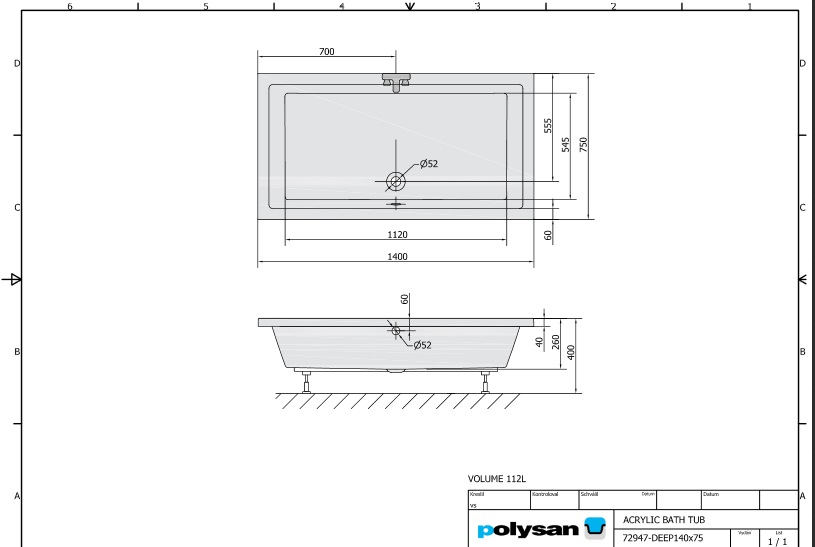 Polysan DEEP 140x75 - 72947