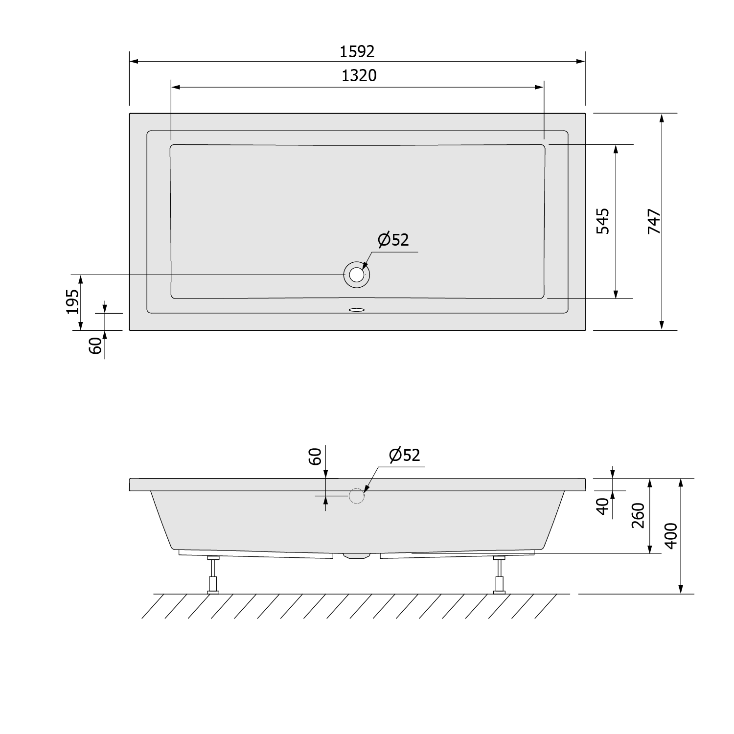 Polysan DEEP 160x75 - 72385
